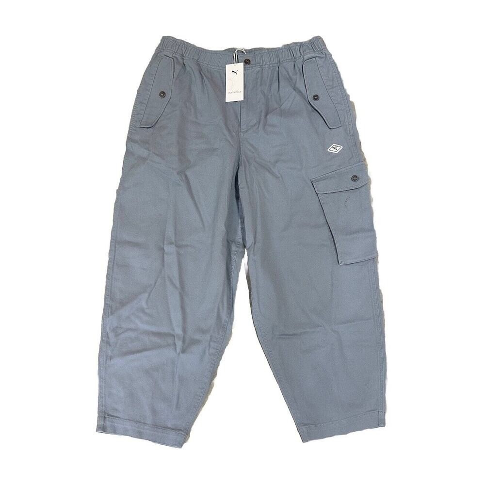 Puma x Nanamica Casual Loose Cargo Pants Grey (539878-85) Men's Size XL